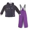 Ensemble De Ski Fille FAVIM Carbone/violet