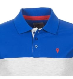 Polo Manches Courtes Homme CALOSTE Bleu/gris -Vêtements d'hiver - maintenant ! polo homme calor bleu gris 2 1 1