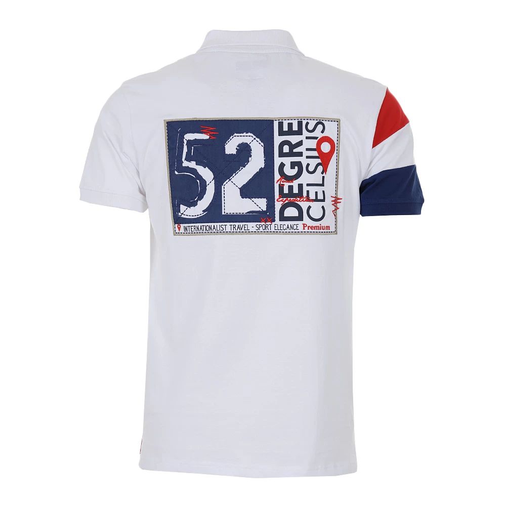 Polo Manches Courtes Homme CICOLOR Blanc 2 Polo Manches Courtes Homme CICOLOR Blanc – Image 2