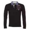 Polo Manches Longues Homme CORIDOR Noir
