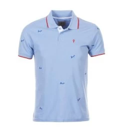 Polo Manches Courtes Homme CLAMAR Bleu
