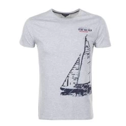 Tee-shirt Homme CADRIO Gris Chiné